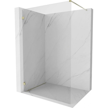 Mexen Lunar душова преграда Walk-in лява 110 x 200 см, прозрачна 8 мм, златна - 830-110-000-50-00-L (830-110-000-50-00-L)