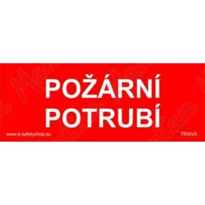 Požární potrubí, plast 210 x 80 x 0,5 mm