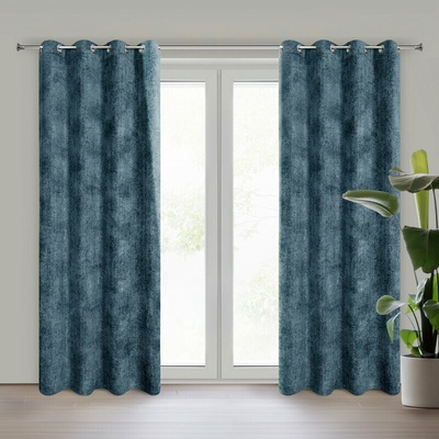 Takoy Záves ALETA jednofarebný zo šenilu 135 x 250 cm-HF-453378 | 135 x 250 cm