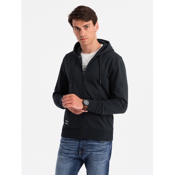 Ombre Clothing Мъжки памучен суитчър BASIC с цип Ombre Clothing Ombre Clothing | Cheren | МЪЖЕ | L