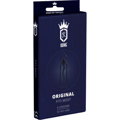 KUNG Single: Original, 6 anatomical condoms
