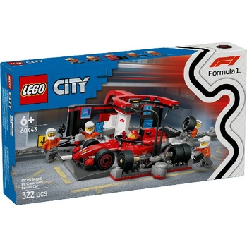LEGO® City - F1 Pit Stop & Pit Crew with Ferrari Car (60443)