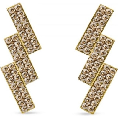 Spark zlaté se Swarovski Elements Moonlight KGFMP3GSGS Golden Shadow