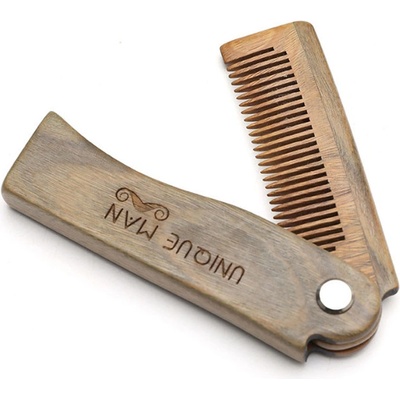 Unique Man GM002 skládací hřeben na vousy – Zboží Dáma