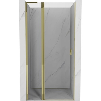Mexen Mist L сгъваеми душ врати 120 см, прозрачни, златни - 8A4L-120-000-50-00 (8A4L-120-000-50-00)