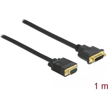 Delock Кабел DVI 24+5 с щепсел - VGA с щепсел 1 m