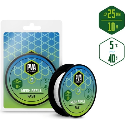 Delphin Pančucha náhradná PVA n´tastic 10m úzka 25mm Rýchlo rozpustná