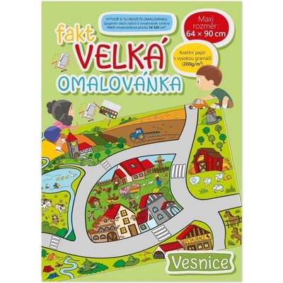 Fakt velká omalovánka Vesnice