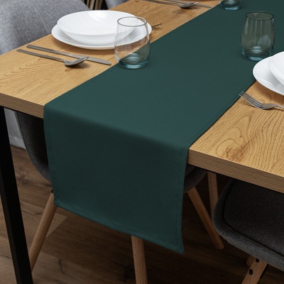 Biante Dekoračný behúň Rongo RG-099 Tmavý fľaškovo zelený 20x120 cm