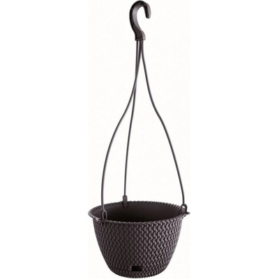 Prosperplast SPLOFY ROUND Květináč závěsný 27 cm antracit