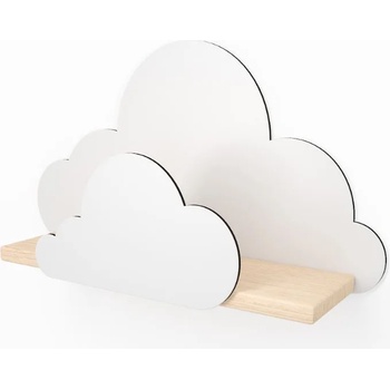 Bestent Рафт за стена White Pebble (Polka HDF chmurka)