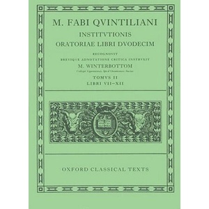Quintilian Institutionis Oratoriae Vol. II | Quintilian (ISBN: 9780198146551)