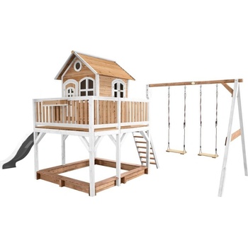 Axi Dětský domeček AXI Liam bílá/hnědá