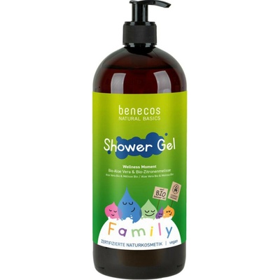 benecos sprchový gél rodinný Wellness moment Aloe Vera a Meduňka 950 ml