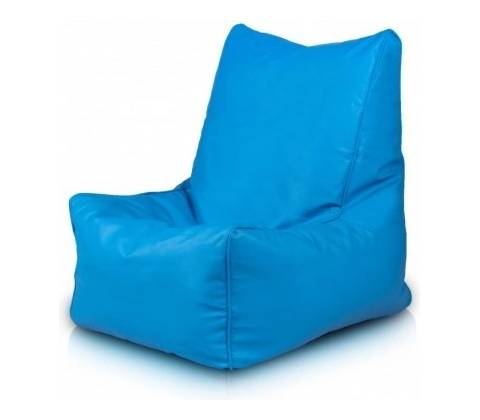 Ecopuf SOLID ekokoža E19 Svetlo modrá