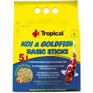 Tropical Koi & Goldfish basic sticks - 5 L