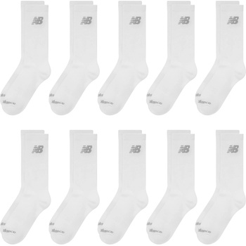 New Balance Чорапи New Balance 10 Pack Cushioned Crew Socks - White