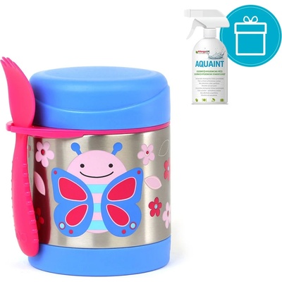 SKIP HOP Zoo Termoska na jedlo s lyžičko/vidličkou Motýlik 0,325 l AQUAINT 500 ml