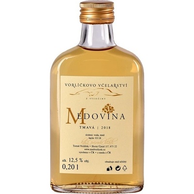 Vorlíčkovo včelařství Medovina tmavá z lesního medu 0,2 l