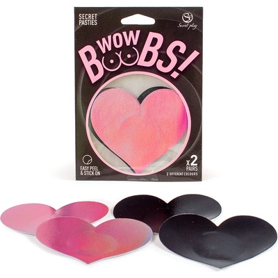 Secret Play Wow Boobs! Heart Nipple Pasties
