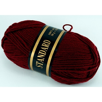 Priadza Standard - tmavá vínová 105