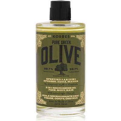 Korres Pure Greek Olive suchý telový anti-aging olej s gréckym extra panenským olivovým olejom s vôňou medu 100 ml