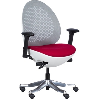 Carmen Детски стол Carmen OVE 2, до 130кг, дамаска/мрежа, алуминиева база, синхронен механизъм, газов амортисьор, коригиране височина, регулируем люлеещ механизъм, червен (3520771_4)