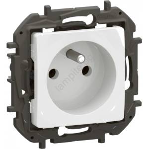 Legrand - Домашна розетка без рамка NILOE 250V бяла (LR0017)