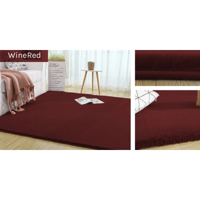 Divio Rabbit Bordó imitace králičí kožešiny