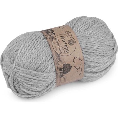 Pletací příze Melange Wool 100 g Varianta: 7 (1000) šedá světlá, Balení: 1 ks 54974/138020/253074
