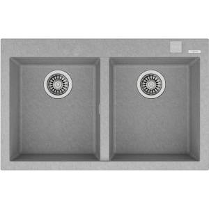 Teka Умивалник ТЕКА М. 1029, Forsquare 2B 790 TG, гранит, камено сив (115260015) Мивка за вграждане