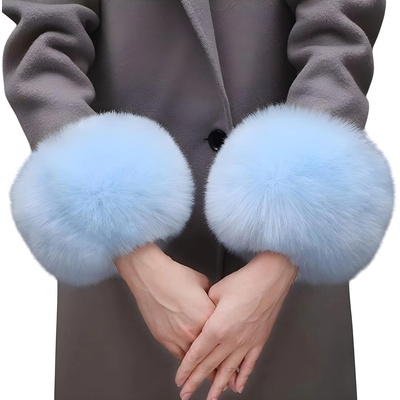 HARAHU Кожени маншети - Синя kp37722 (37722)