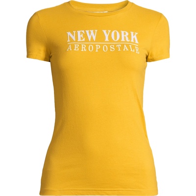 AÉropostale Тениска 'july new york' жълто, размер m