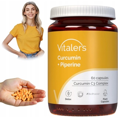 Vitaler's Kurkumín + Piperín 60 kapsúl