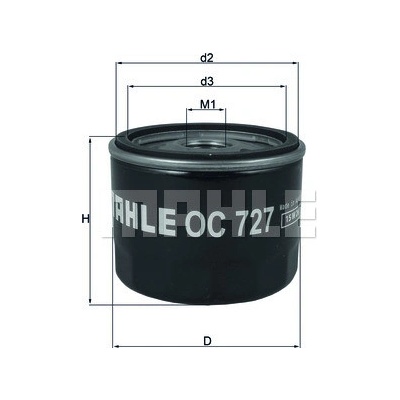 Olejový filter MAHLE ORIGINAL OC 727 (OC727)