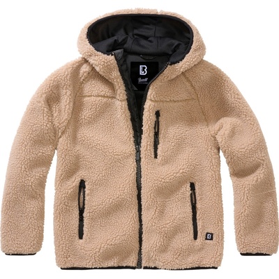Kids Teddyfleecejacket Hood camel