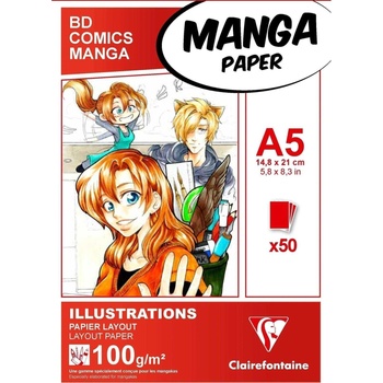 Clairefontaine Mangapaper Скицник 50 A5 100 g (94041C)