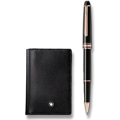 Montblanc Souprava Meisterstück Classique Rose Gold roller a vizitkář 130451