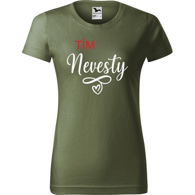 Handel Tričko Tím nevesty khaki
