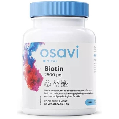 Osavi Biotin, 2500 mcg, 60 капсули, Osavi
