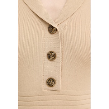 GUESS Рокля Guess FELICITY в бежово къса с кройка по тялото W5YK29 Z0130 (W5YK29.Z0130)
