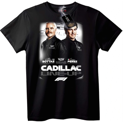 NOONEBRAND Тениска Cadillac F1 Състав - 6XL, Black