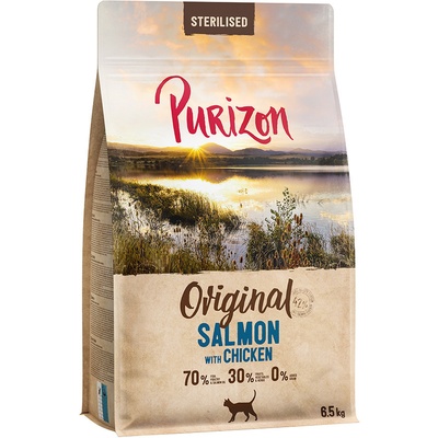 Purizon Sterilised Adult losos s kuracím bez obilnín 2 x 6,5 kg
