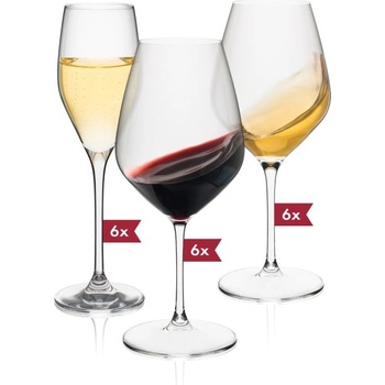 RONA КОМПЛЕКТ ЧАШИ ЗА ВИНО favourite home set 18БР (7361)