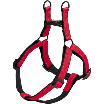 Image 1 of Nobby Нагръдник Classic Reflect SOFT със светлоотразителни ленти и неопренова подплата червен/черен дебелина 10-15 мм, обиколка 30-40 см NOBBY Германия 74793-01