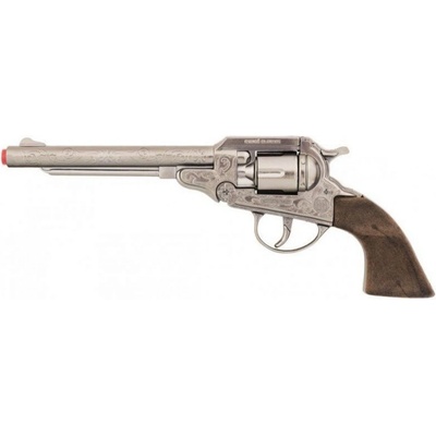 Alltoys revolver kovbojský stříbrný kovový 8 ran