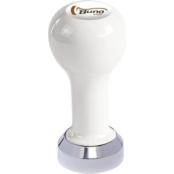 Buna Café tamper kov biely, SP, nerez lesk, plochý 41 mm