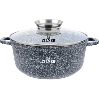 Zilner Hrnec tradiční mramorový 6,8 l 28 cm s poklicí pro indukci