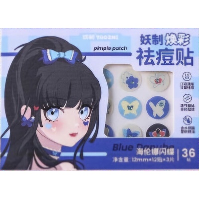 YAOZHI Obrázkové náplasti na akné Radiance Acne Pimple patch - Blue Danube 36 ks