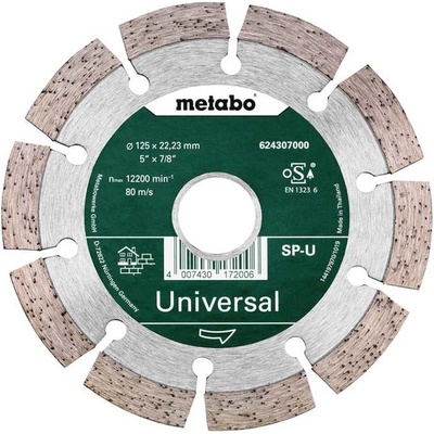 Kotouč diamantový řezný metabo DIA-TS 125x22,23 segmentový na beton